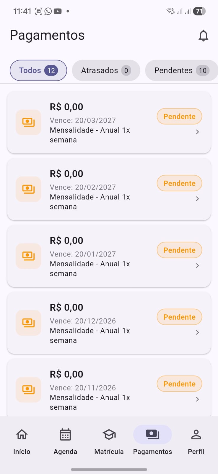 App Aluno